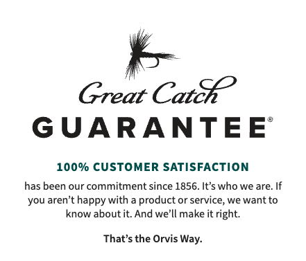 screenshot showing a 'great catch guarantee' that promises 100% satisfaction