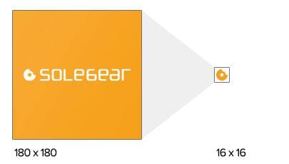 illustration of the custom Favicon for Solegear