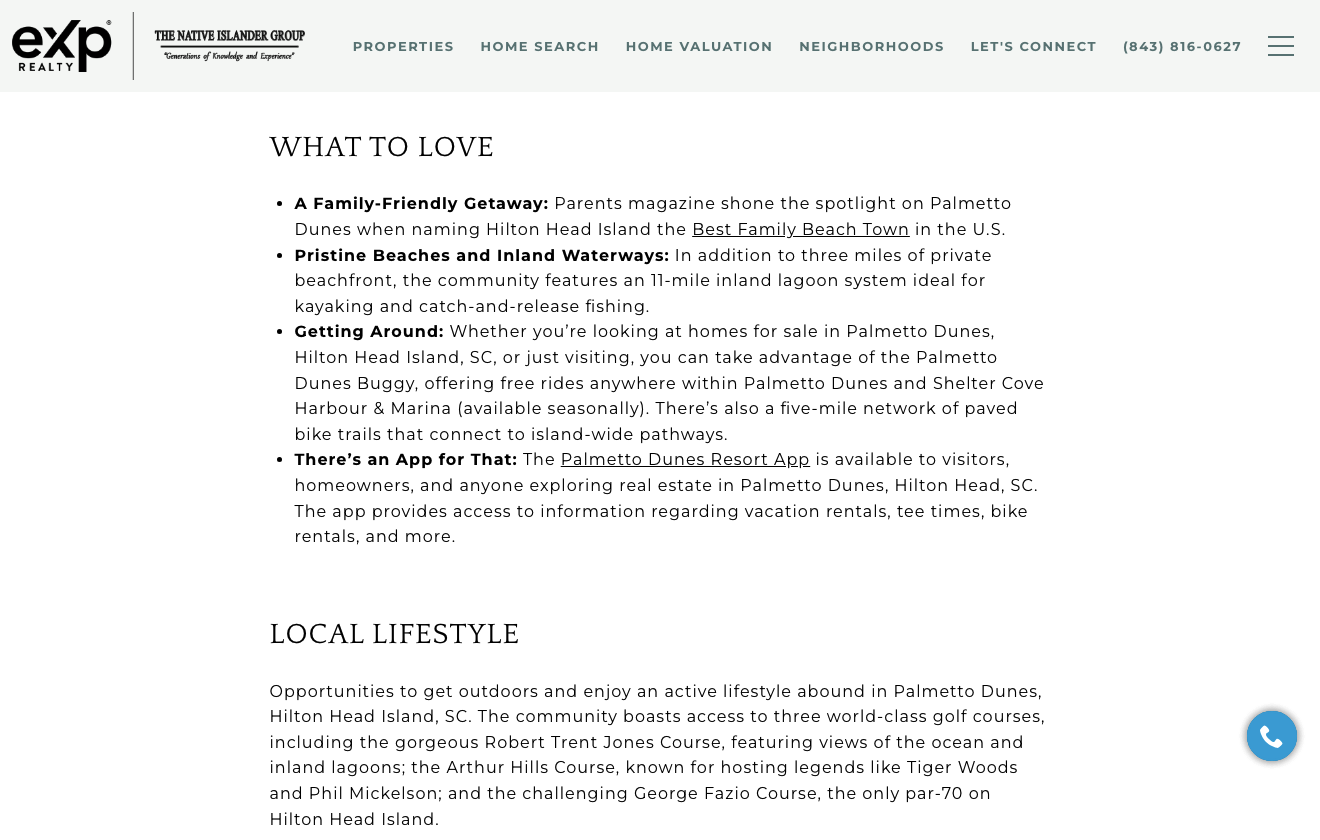 guide to palmetto dunes highlighting what to love and local lifestyle